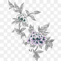 手绘时尚花卉展板-空若网 手绘时尚花卉展板-空若网