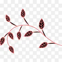 创意叶子插画展板-空若网 创意叶子插画展板-空若网