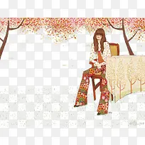 树与女孩-空若网 树与女孩-空若网