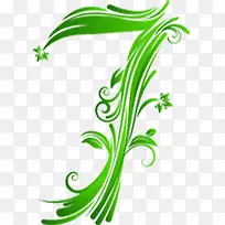 春天绿色植物数字-空若网 春天绿色植物数字-空若网