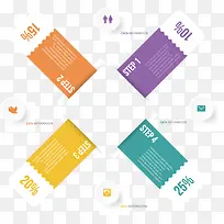 矢量撕纸流程表-空若网 矢量撕纸流程表-空若网