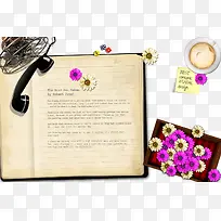 复古书和电话-空若网 复古书和电话-空若网