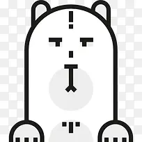 北极熊图标-空若网 北极熊图标-空若网