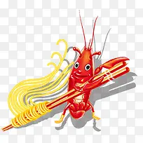 手绘龙虾-空若网 手绘龙虾-空若网