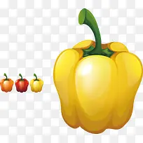 卡通精美青椒蔬菜-空若网 卡通精美青椒蔬菜-空若网