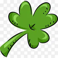 卡通手绘四叶草-空若网 卡通手绘四叶草-空若网