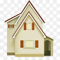 冬日欧式可爱建筑-空若网 冬日欧式可爱建筑-空若网