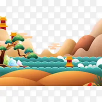 卡通彩色场景唯美-空若网 卡通彩色场景唯美-空若网