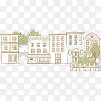 手绘唯美插画场景简约-空若网 手绘唯美插画场景简约-空若网