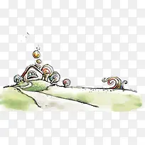 可爱插画场景唯美-空若网 可爱插画场景唯美-空若网