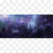 奇异场景插画星辰阁-空若网 奇异场景插画星辰阁-空若网