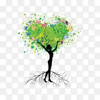 创意人物树-空若网 创意人物树-空若网