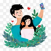 爱情甜蜜情侣拍照元素-空若网 爱情甜蜜情侣拍照元素-空若网