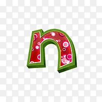 紫红立体字母n-空若网 紫红立体字母n-空若网