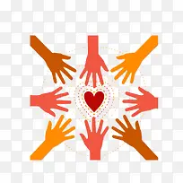 手掌与爱心-空若网 手掌与爱心-空若网