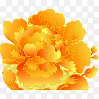 创意效果合成橙色的花卉-空若网 创意效果合成橙色的花卉-空若网