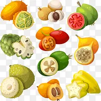 水果手绘素材矢量-空若网 水果手绘素材矢量-空若网