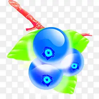 手绘蓝色夏季水果蓝莓-空若网 手绘蓝色夏季水果蓝莓-空若网