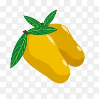 矢量芒果卡通素材-空若网 矢量芒果卡通素材-空若网