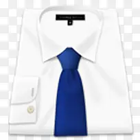 蓝色领带衣服衬衫白shirttie-空若网 蓝色领带衣服衬衫白shirttie-空若网