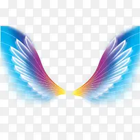 蓝色翅膀素材-空若网 蓝色翅膀素材-空若网