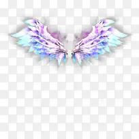 手绘蓝色装扮翅膀-空若网 手绘蓝色装扮翅膀-空若网