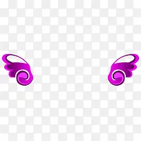 紫色手绘翅膀医院-空若网 紫色手绘翅膀医院-空若网