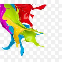 七彩色水彩墨迹装饰-空若网 七彩色水彩墨迹装饰-空若网