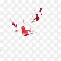 手绘红色水彩墨迹-空若网 手绘红色水彩墨迹-空若网