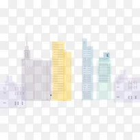 彩色城市剪影-空若网 彩色城市剪影-空若网