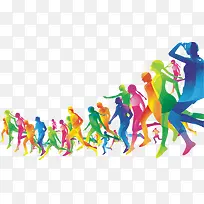 卡通彩色剪影-空若网 卡通彩色剪影-空若网