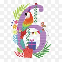 矢量数字6-空若网 矢量数字6-空若网