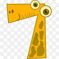 卡通动物数字7-空若网 卡通动物数字7-空若网