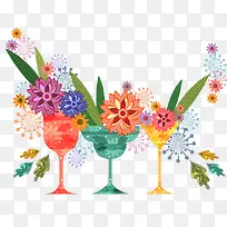 卡通手绘鸡尾酒-空若网 卡通手绘鸡尾酒-空若网