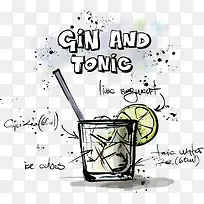 卡通手绘精美鸡尾酒-空若网 卡通手绘精美鸡尾酒-空若网