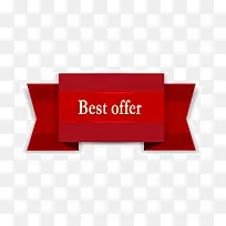 红色对称banner矢量-空若网 红色对称banner矢量-空若网