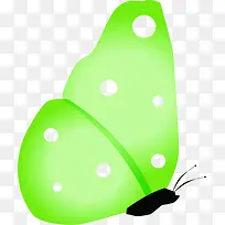 绿色可爱创意蝴蝶翅膀-空若网 绿色可爱创意蝴蝶翅膀-空若网