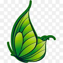 绿色春蝴蝶创意翅膀-空若网 绿色春蝴蝶创意翅膀-空若网