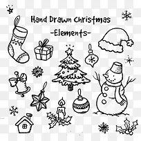 手绘线框圣诞-空若网 手绘线框圣诞-空若网
