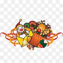 手绘创意圣诞节贺卡-空若网 手绘创意圣诞节贺卡-空若网