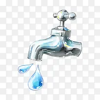 插画水龙头-空若网 插画水龙头-空若网
