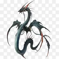 手绘神龙造型创意-空若网 手绘神龙造型创意-空若网