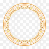 橙色花纹圆环卡通-空若网 橙色花纹圆环卡通-空若网