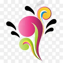 彩色手绘花纹创意-空若网 彩色手绘花纹创意-空若网