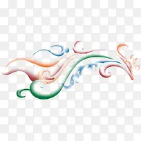 彩色手绘花纹海报-空若网 彩色手绘花纹海报-空若网