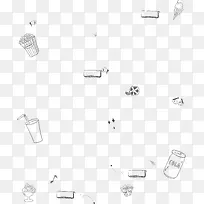 手绘白色透明零食-空若网 手绘白色透明零食-空若网