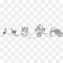 手绘古市集食品海报-空若网 手绘古市集食品海报-空若网