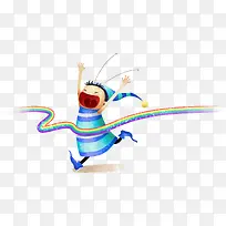 手绘彩色运动会小人-空若网 手绘彩色运动会小人-空若网