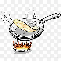 卡通手绘 食物 做饭 火-空若网 卡通手绘 食物 做饭 火-空若网