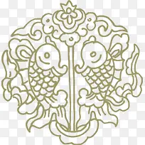 卡通可爱双鱼设计-空若网 卡通可爱双鱼设计-空若网